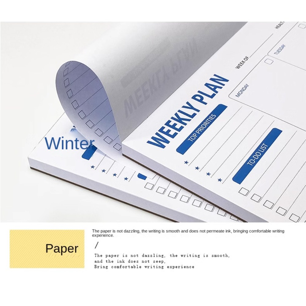 Meal Plan Notepad - Wide To Do Planner Weekly Planning