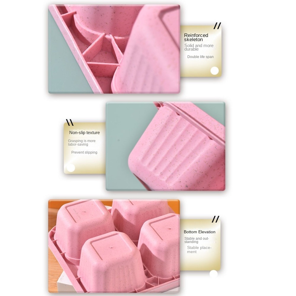 1pc Reusable Wheat Straw 4 Com - đánh giá và giá Meal Prep Recipes