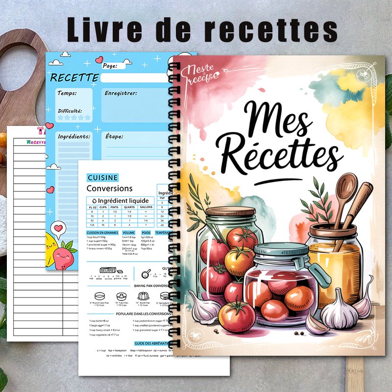 A5 French Special Recipe Book, - đánh giá và giá Meal Plan Notepad