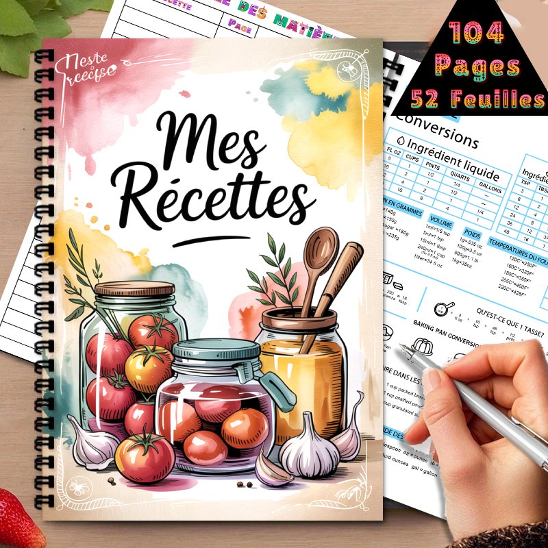 A5 French Special Recipe Book, - đánh giá và giá Meal Plan Notepad