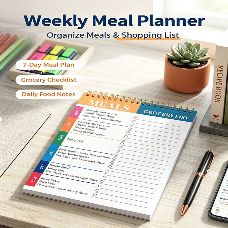 Weekly Meal Planner Notepad 5. - đánh giá và giá Meal Prep Plan