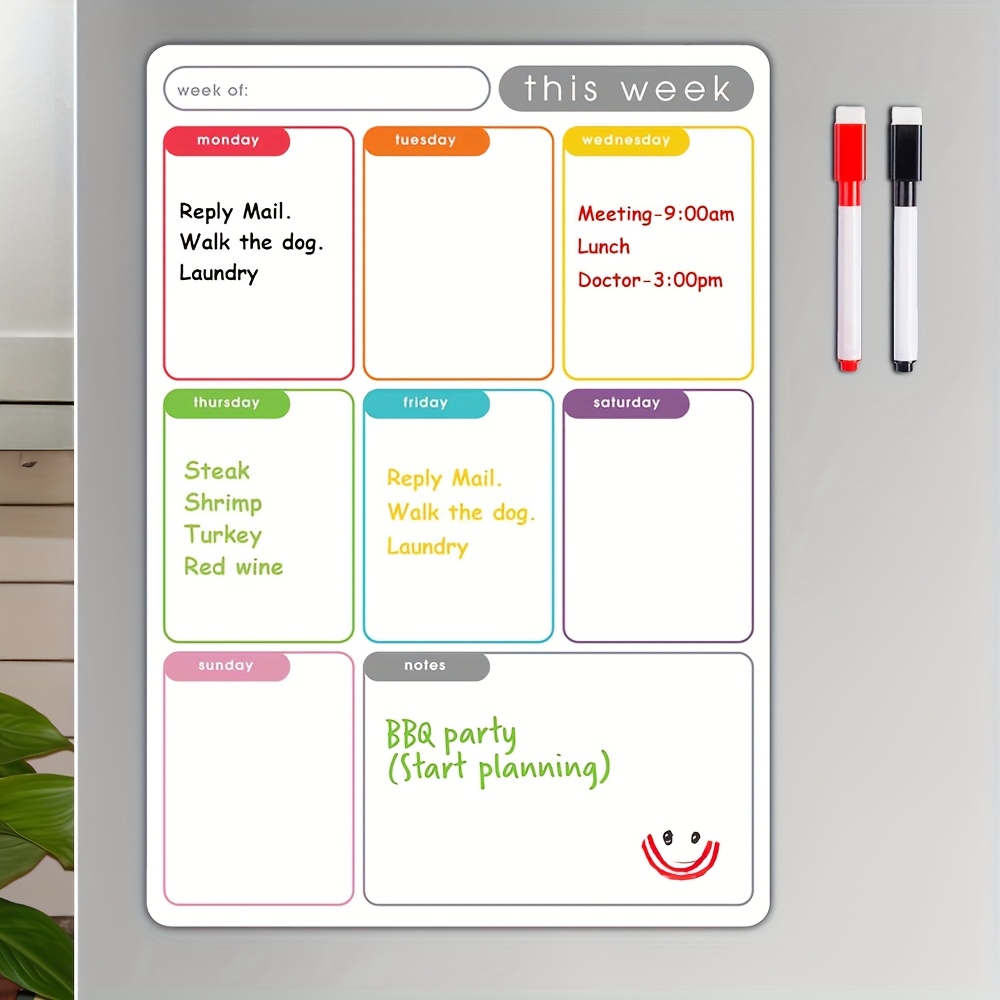 A4 Magnetic Weekly Planner, Er - đánh giá và giá Meal Plan Notepad