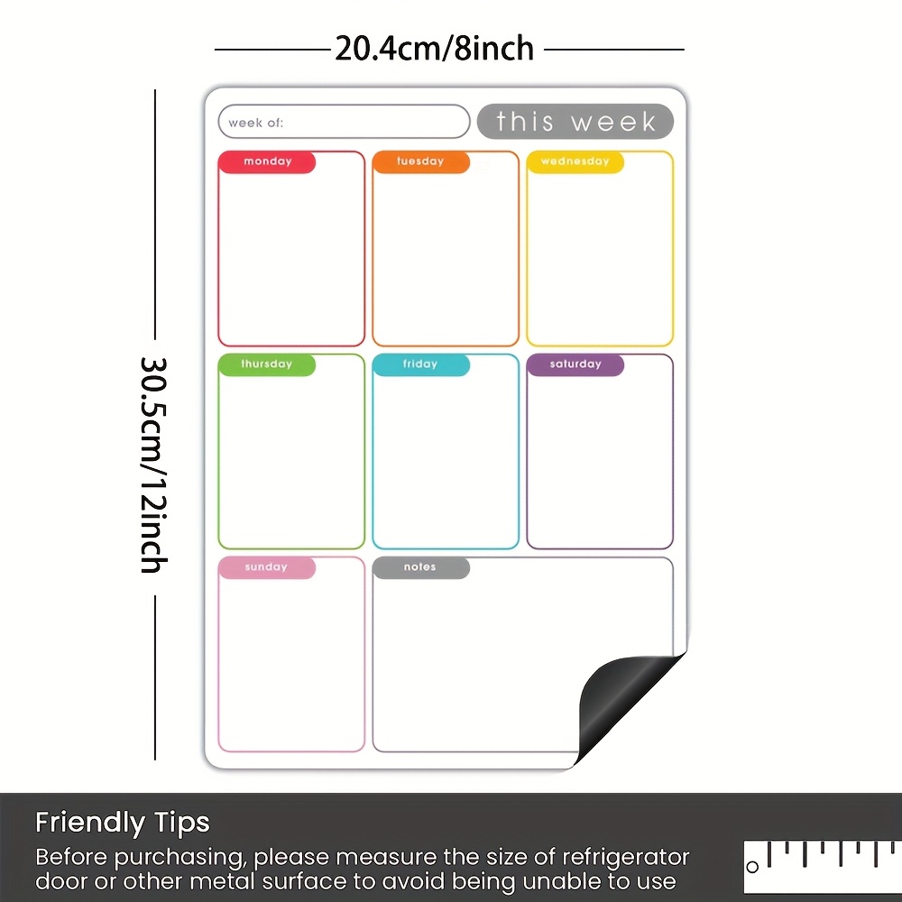 A4 Magnetic Weekly Planner, Er - đánh giá và giá Meal Plan Notepad