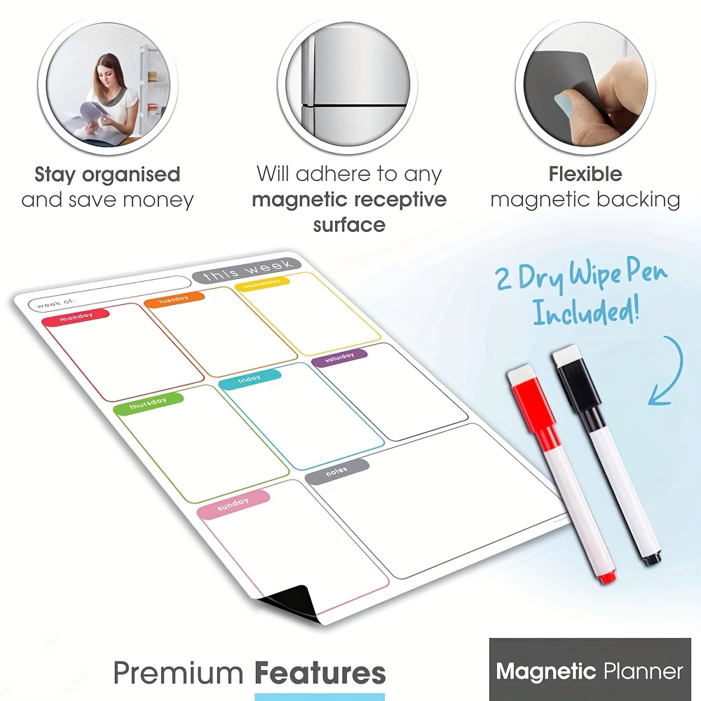 A4 Magnetic Weekly Planner, Er - đánh giá và giá Meal Plan Notepad