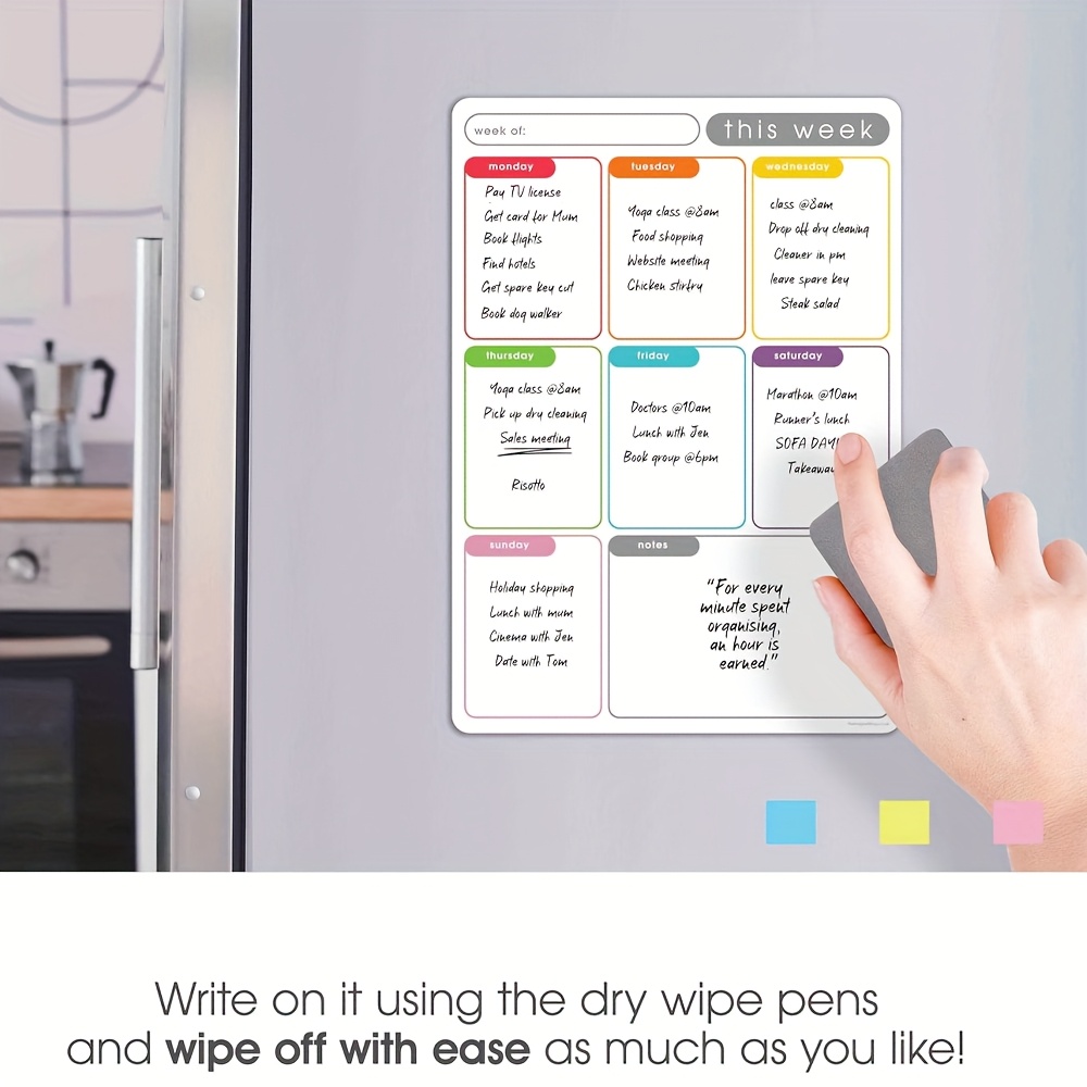 A4 Magnetic Weekly Planner, Er - đánh giá và giá Meal Plan Notepad