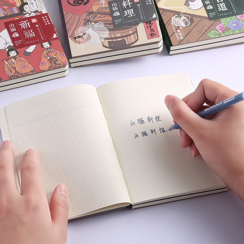 Creative Cartoon Cat Hardcover - đánh giá và giá Meal Plan Notepad