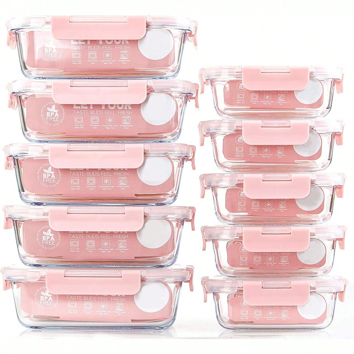 10 Pack Glass Meal Prep Contai - đánh giá và giá Meal Prep Recipes