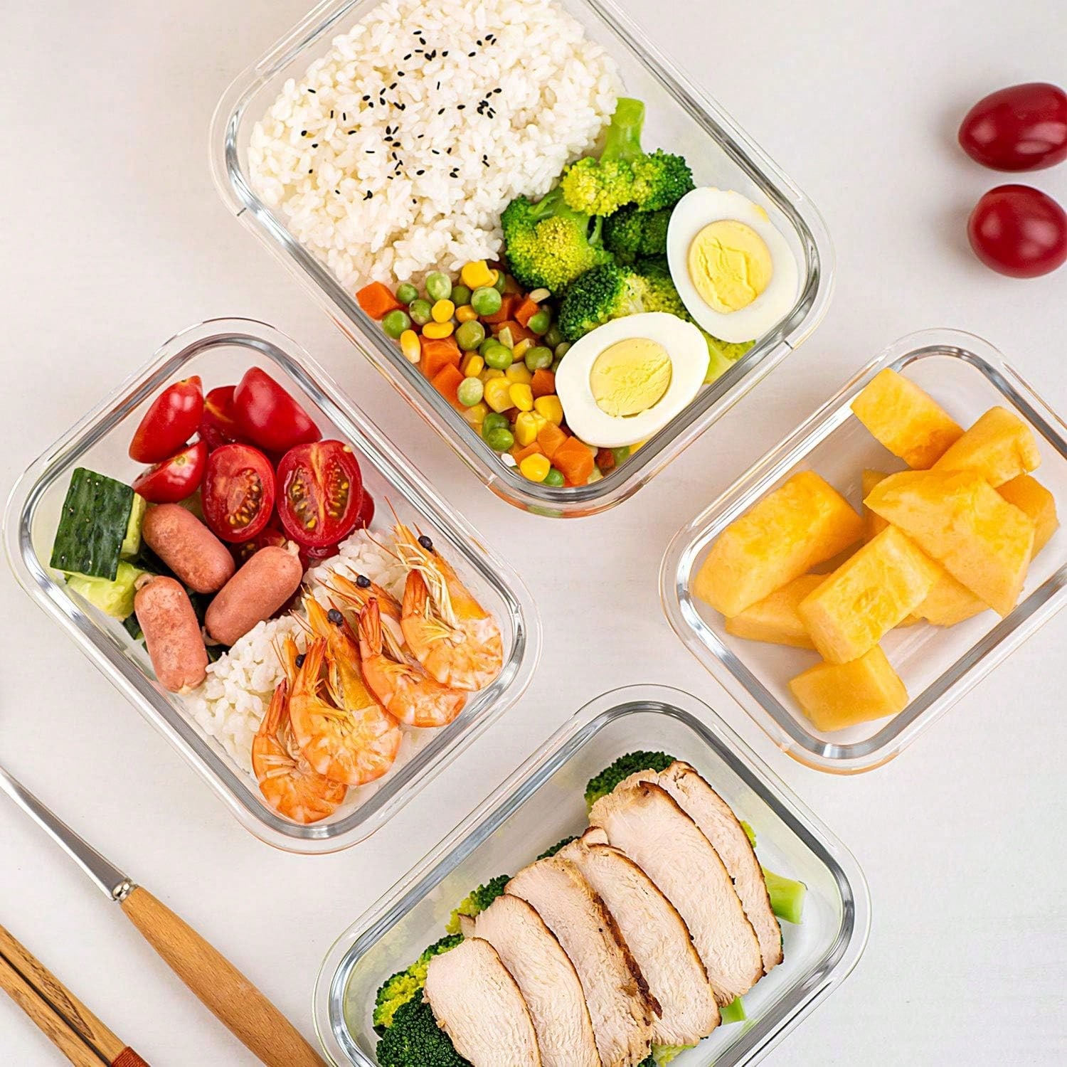 10 Pack Glass Meal Prep Contai - đánh giá và giá Meal Prep Recipes