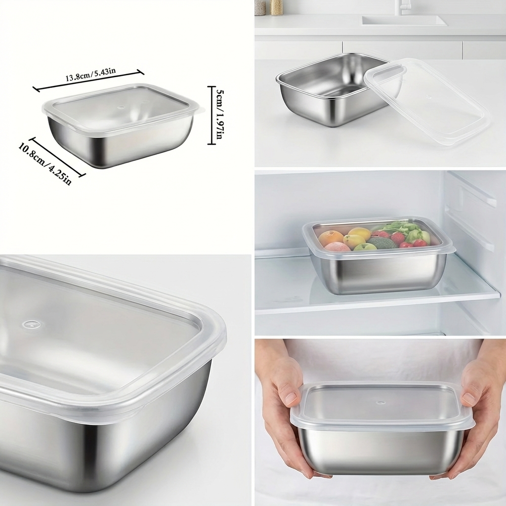 5PCS Stainless Steel Food Stor - đánh giá và giá Meal Prep Recipes