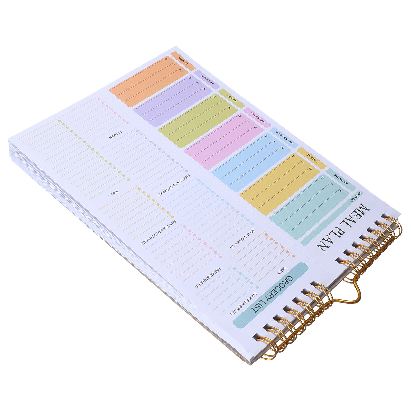 Pastel Undated A5 Weekly Meal  - đánh giá và giá Meal Plan Notepad