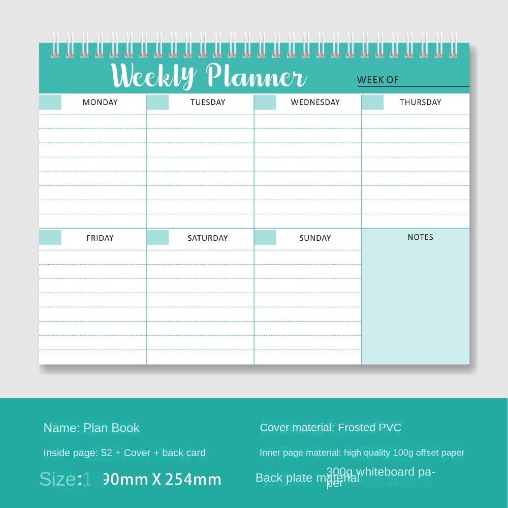 Wide To Do Planner Weekly Plan - đánh giá và giá Meal Plan Notepad