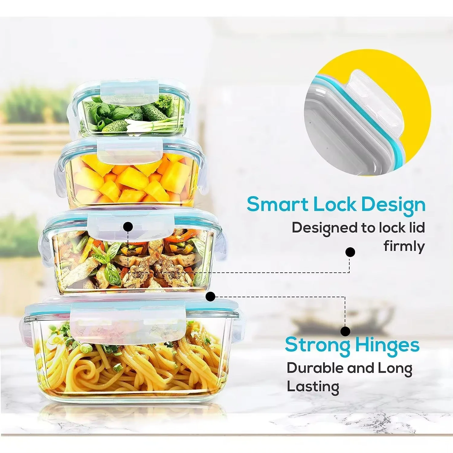 Glass Lunch Box Food Storage C - đánh giá và giá Meal Prep Recipes